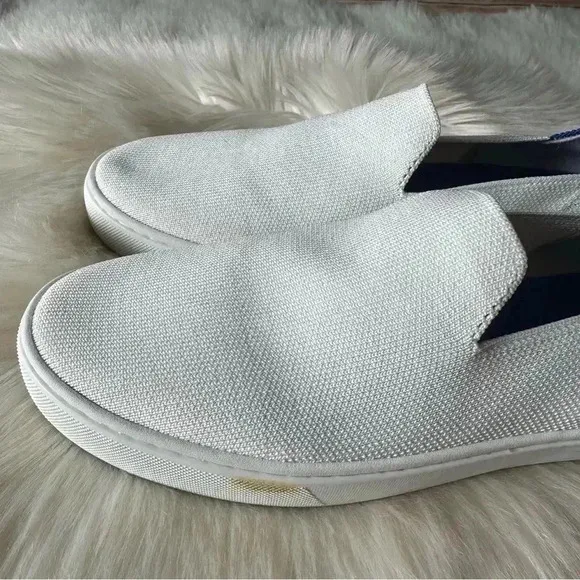 Rothy’s The Original Slip On Sneakers Shoes White Sz 9