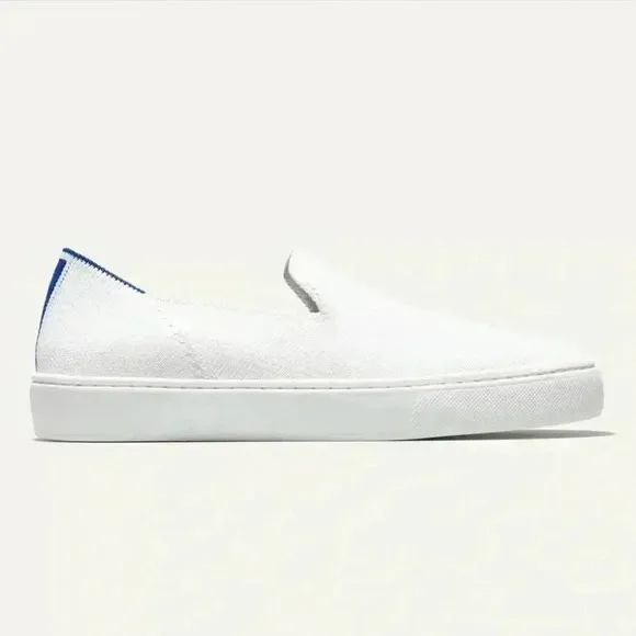 Rothy’s The Original Slip On Sneakers Shoes White Sz 9