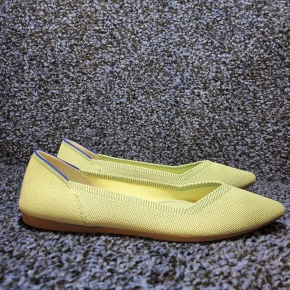 Rothys The Point Women's Size 7 US Mint Green Pointed Toe Slip on Flat Shoes