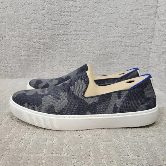 Rothy's The Sneaker Women's Size 9 US Gray Camo Textile Slip On Shoes