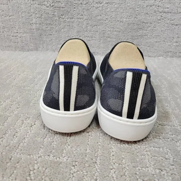 Rothy's The Sneaker Women's Size 9 US Gray Camo Textile Slip On Shoes