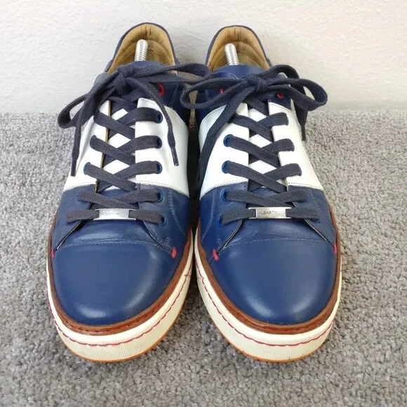 Royal Albartross Mens Size 10 Spikeless Golf Shoes Made in Italy Blue Leather