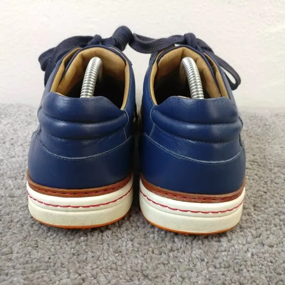 Royal Albartross Mens Size 10 Spikeless Golf Shoes Made in Italy Blue Leather
