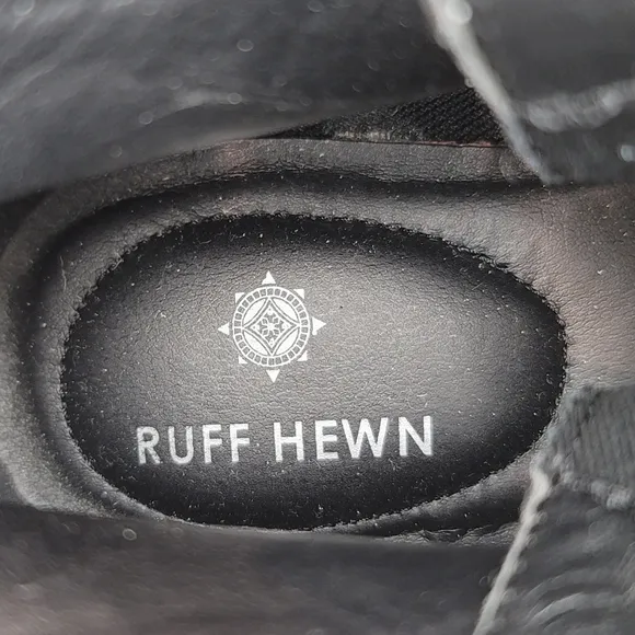 Ruff Hewn Eastern Women's Black Suede Ankle Boots Size 8.5M
