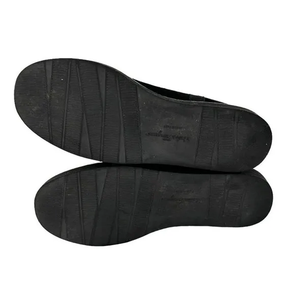 Salvatore Ferragamo Black Suede Shearling Lined Boots Size 5.5 M