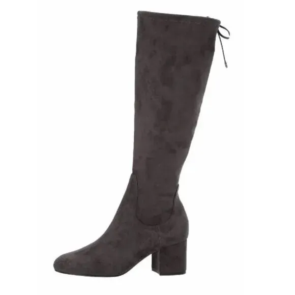 Sam Edelman Gray Vinney Suede Knee High Boots Womens Size 9