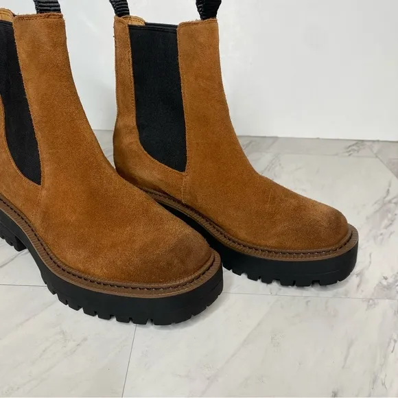 Sam Edelman Laguna Brown Suede Chelsea Boot 5 1/2 M