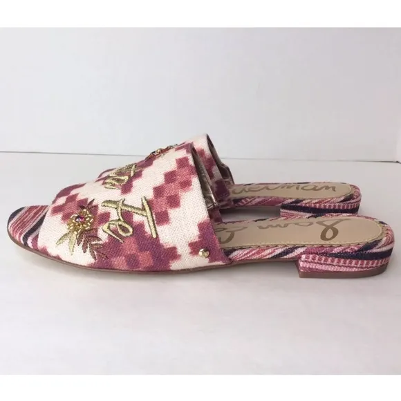 Sam Edelman Mule Sandals Slides Slip On Flats Sz 6