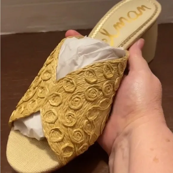 Sam Edelman Sareen Swirl Woven Raffia Sandals Sz 9 SO GORGEOUS!!! NIB! Sz 9 👡