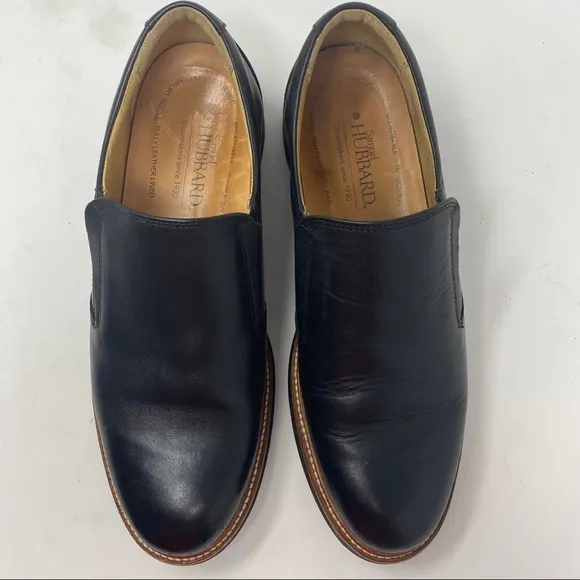 Samual Hubbard Black loafer shoes, size 9
