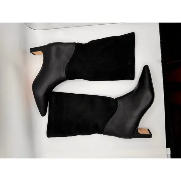 Sanctuary black suede Women's Praise Slouch Boots size 5M