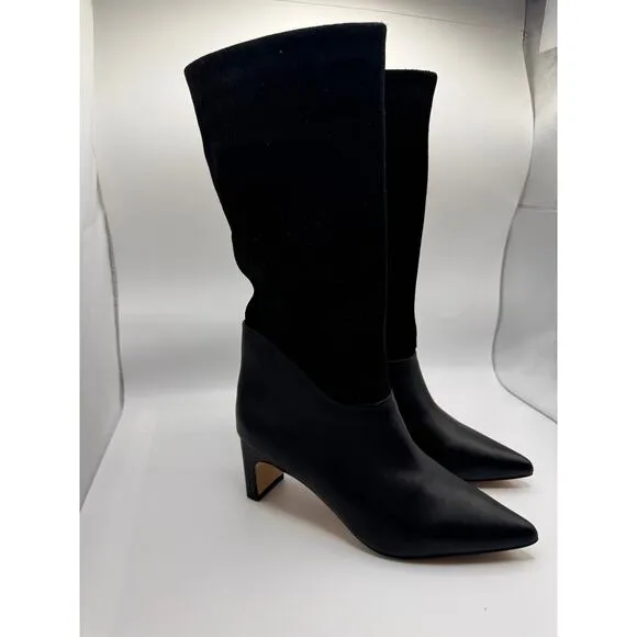 Sanctuary black suede Women's Praise Slouch Boots size 5M