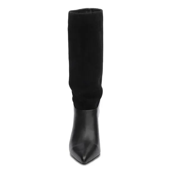Sanctuary black suede Women's Praise Slouch Boots size 5M