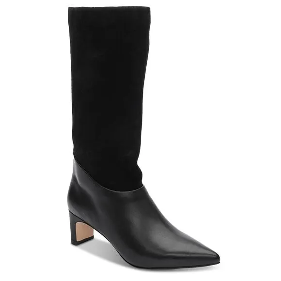 Sanctuary black suede Women's Praise Slouch Boots size 5M