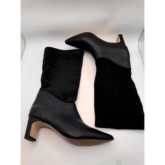 Sanctuary black suede Women's Praise Slouch Boots size 5M