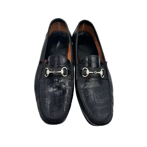 Sandro moscoloni crocodile, leather shoes size 13