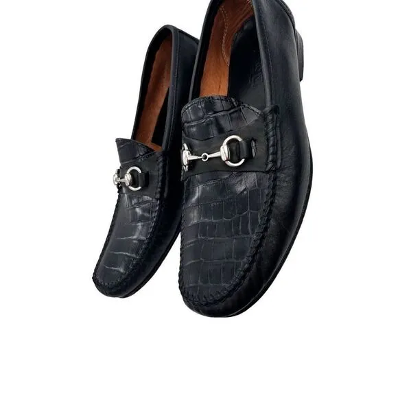 Sandro moscoloni crocodile, leather shoes size 13