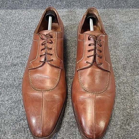 Santoni Men's Leather Shoes Sz 13 D GORDON Brown #75160944
