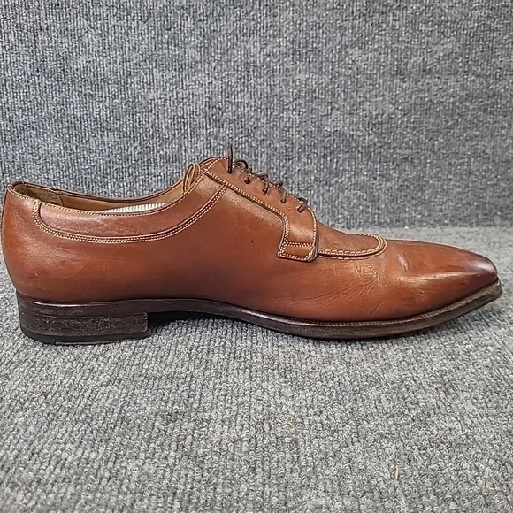 Santoni Men's Leather Shoes Sz 13 D GORDON Brown #75160944