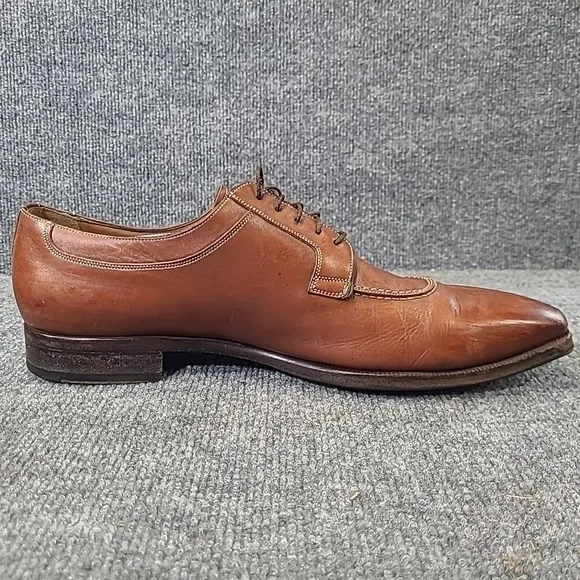 Santoni Men's Leather Shoes Sz 13 D GORDON Brown #75160944