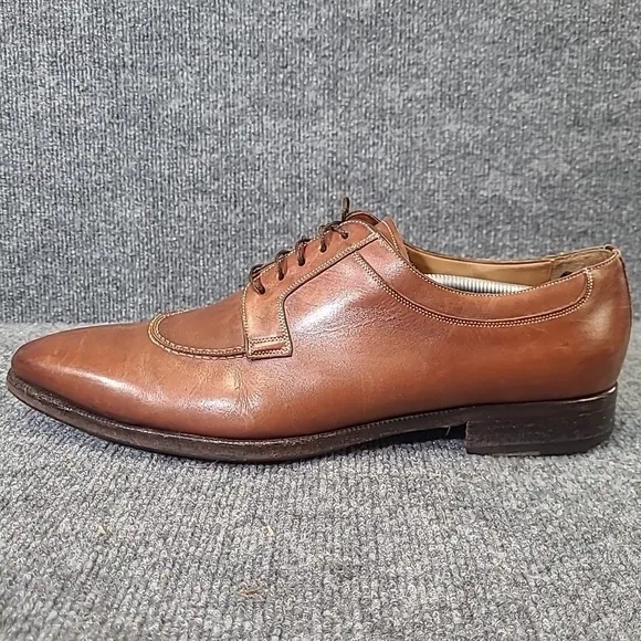 Santoni Men's Leather Shoes Sz 13 D GORDON Brown #75160944