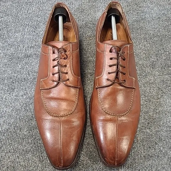 Santoni Men's Leather Shoes Sz 13 D GORDON Brown #75160944