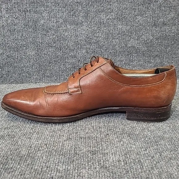 Santoni Men's Leather Shoes Sz 13 D GORDON Brown #75160944