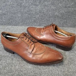 Santoni Men's Leather Shoes Sz 13 D GORDON Brown #75160944