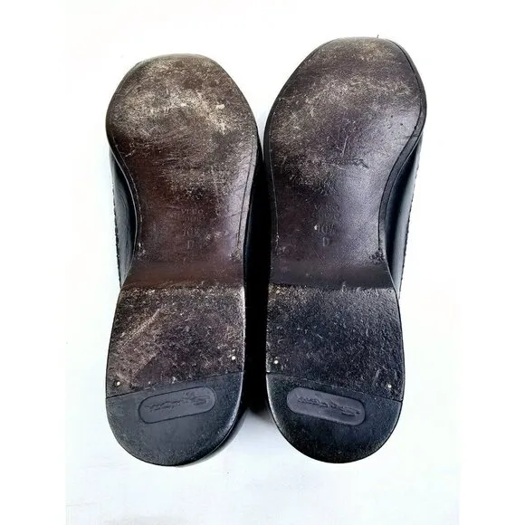 Santoni Size 10.5D Men Slip On Tassel Accent Black Leather Loafers Made In Italy