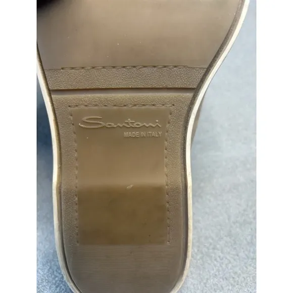 Santoni Wingtip Brogues Beige Suede Men Shoe Santoni US Size 7/EU 40