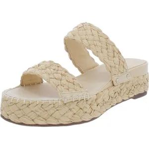 Sarto Franco Sarto Womens Opal Beige Woven Slide Wedge Sandals Shoes New