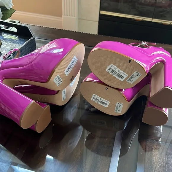 Schutz Zayne Patent Platform Mary Jane Pumps