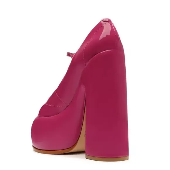 Schutz Zayne Patent Platform Mary Jane Pumps