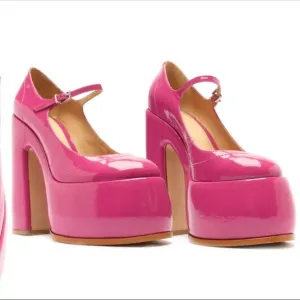 Schutz Zayne Patent Platform Mary Jane Pumps