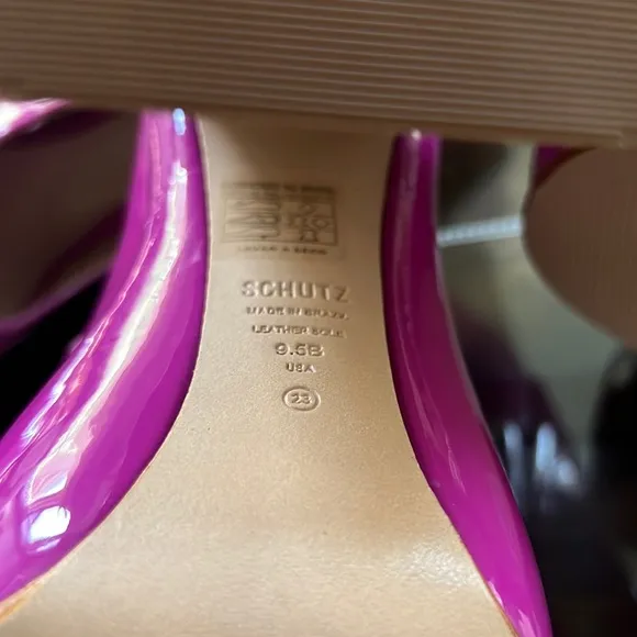 Schutz Zayne Patent Platform Mary Jane Pumps