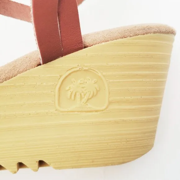 Sears Shoe Place Womens DEAD STOCK Vintage 70's Shoes PLATFORM WEDGE Sandals 8