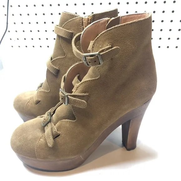 See by Chloe | Solfo Buckle Wood Platform Booties