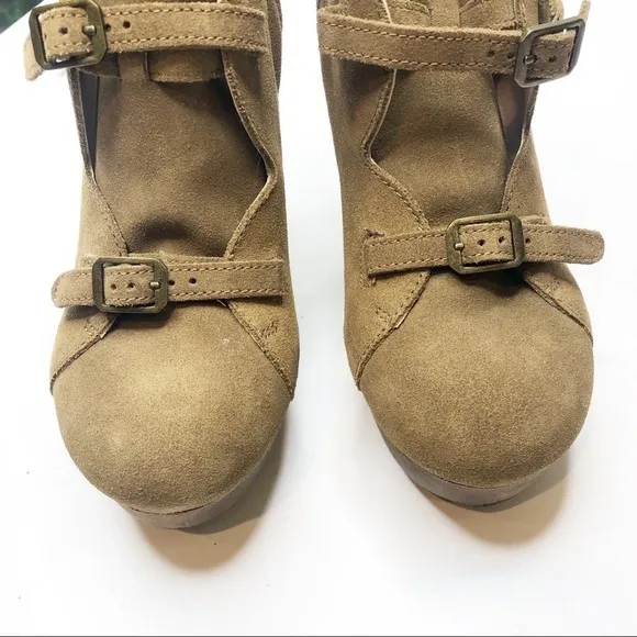 See by Chloe | Solfo Buckle Wood Platform Booties
