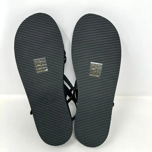 See by Chloe Women Sansa Woven Strap Platform Sandals Women 41 US 10.5 Black
