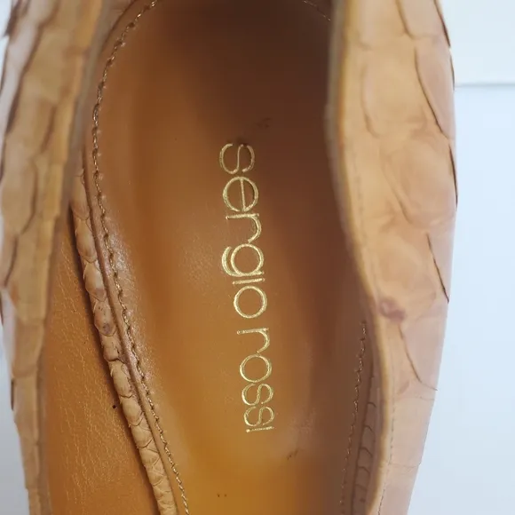 SERGIO ROSSI 100% Python Authentic Heels Sz 6 EUC!