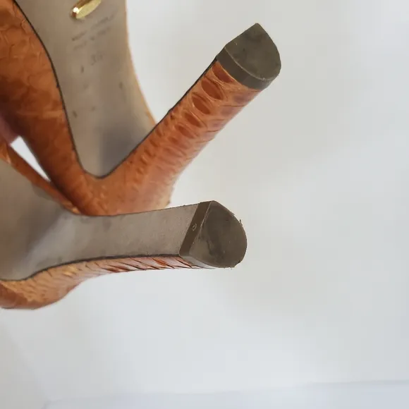 SERGIO ROSSI 100% Python Authentic Heels Sz 6 EUC!