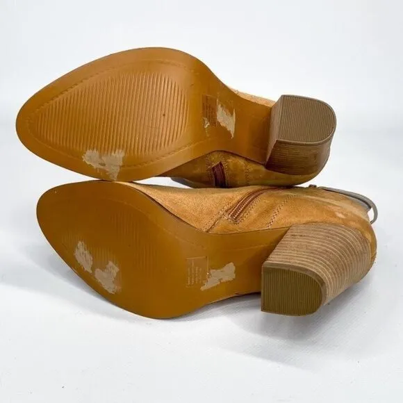 SEYCHELLES Tan and Gray Leather Ankle Boots 8