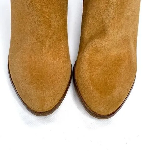 SEYCHELLES Tan and Gray Leather Ankle Boots 8