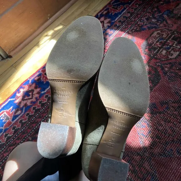 Sezane Khaki Jules Bottes/Boots - 37 (6.5)
