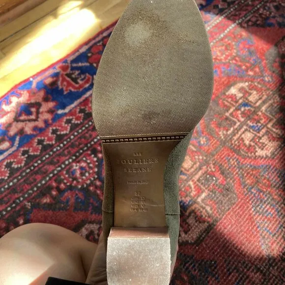 Sezane Khaki Jules Bottes/Boots - 37 (6.5)
