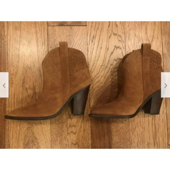 SIGERSON MORRISON Kalie Tan Suede Micro Stud Boots