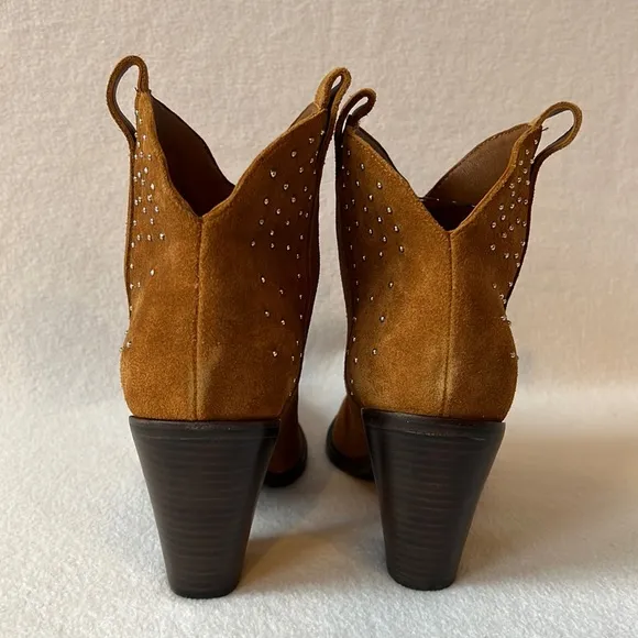 SIGERSON MORRISON Kalie Tan Suede Micro Stud Boots