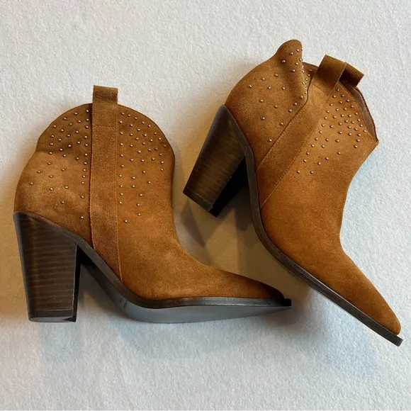 SIGERSON MORRISON Kalie Tan Suede Micro Stud Boots