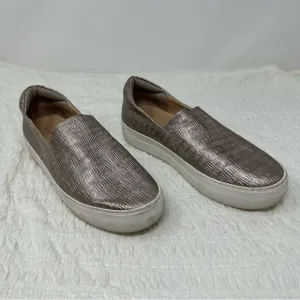 Silver J-Slides Slip-on Shoes- Size 8