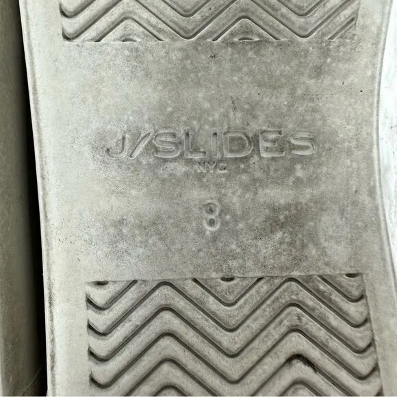 Silver J-Slides Slip-on Shoes- Size 8